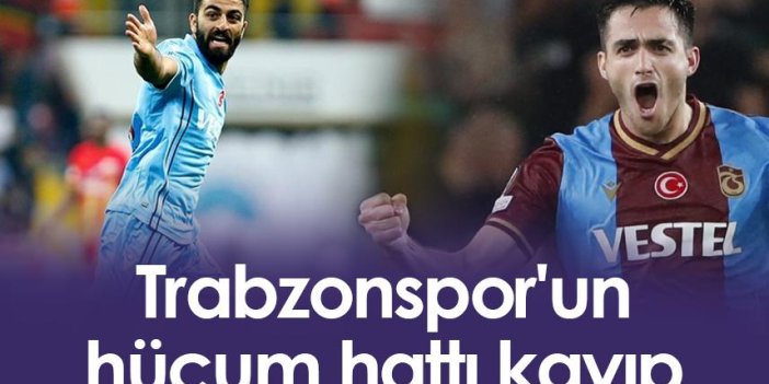 Trabzonspor'un hücum hattı kayıp