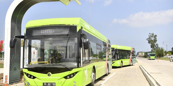 Samsun'da elektrikli otobüslerin kullanımıyla yakıttan 884 bin lira tasarruf sağlandı