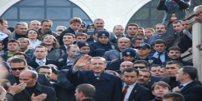 Erdoğan'a Trabzon'da karşılama
