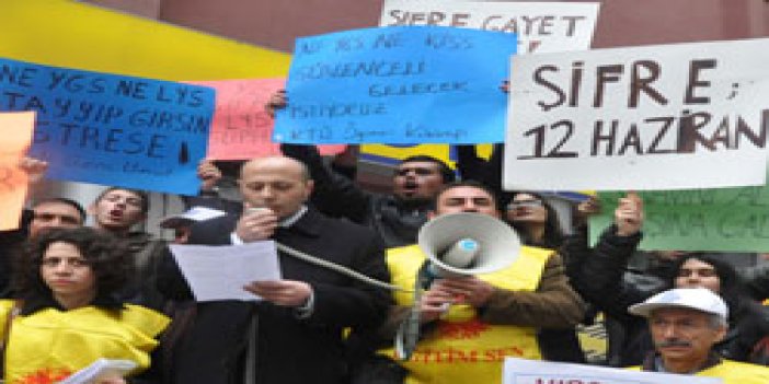 Trabzon'da YGS protestosu