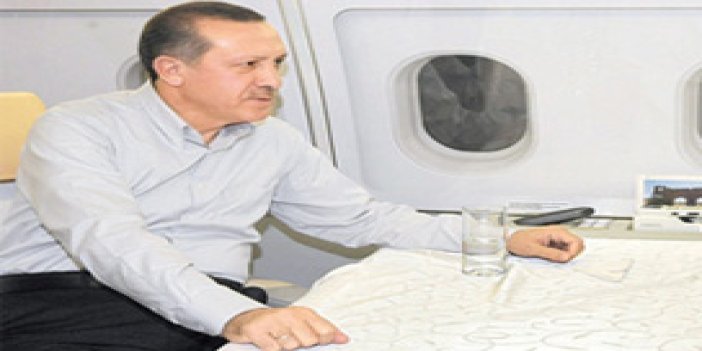 Uçağı Başbakan Erdoğan indirdi!