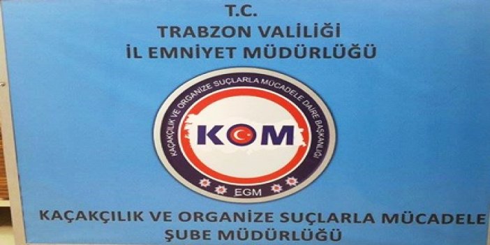 Trabzon'da Narkotimler iş başında