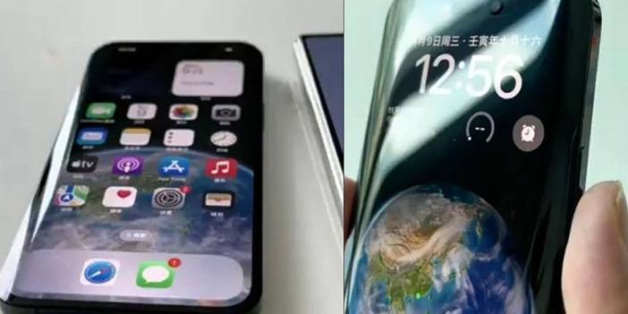 Kavisli ekrana sahip özel bir 'iPhone' üretildi