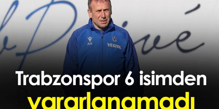 Trabzonspor'da 6 isim hiç kullanılmadı