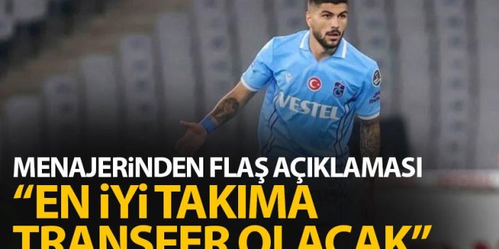 Trabzonspor'un yıldızı Eren Elmalı'nın menajerinden flaş açıklama: En iyi kulüplerden birine transfer olacak