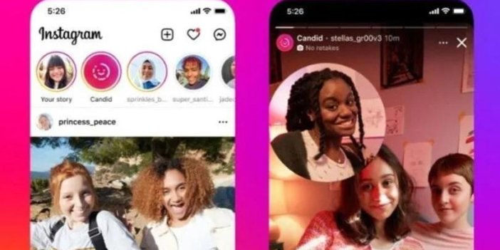 Instagram, Snapchat ardından BeReal özelliğini kopyaladı
