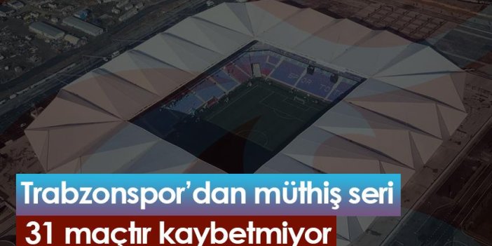 Trabzonspor'dan evinde müthiş seri