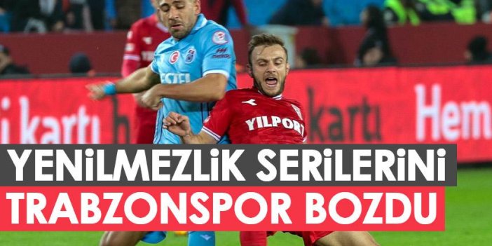 Trabzonspor serilerini bozdu! 10 maçtır kaybetmiyorlardı