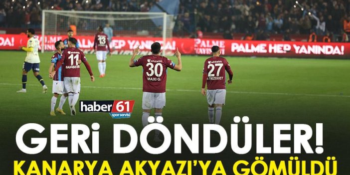 Trabzonspor’dan muhteşem galibiyet! Fırtına lige geri döndü