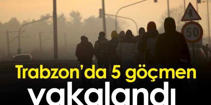 Trabzon'da 5 düzensiz göçmen yakalandı
