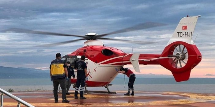 Trabzon'da ambulans helikopterin 2022 bilançosu