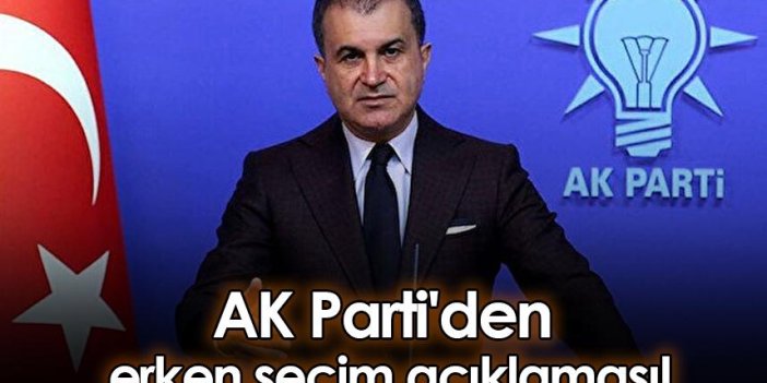 AK Parti'den erken seçim açıklaması!