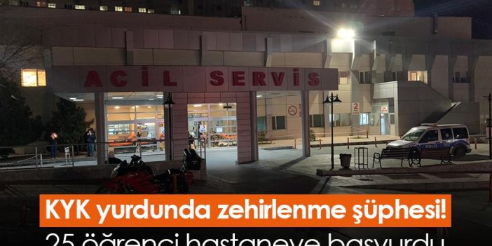 Samsun'da KYK yurdunda zehirlenme şüphesi! 25 öğrenci hastaneye başvurdu