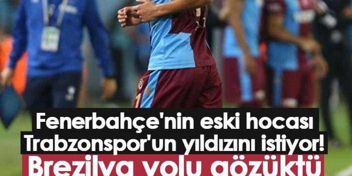 Fenerbahçe'nin eski hocası Trabzonspor'un yıldızını istiyor! Brezilya yolu gözüktü