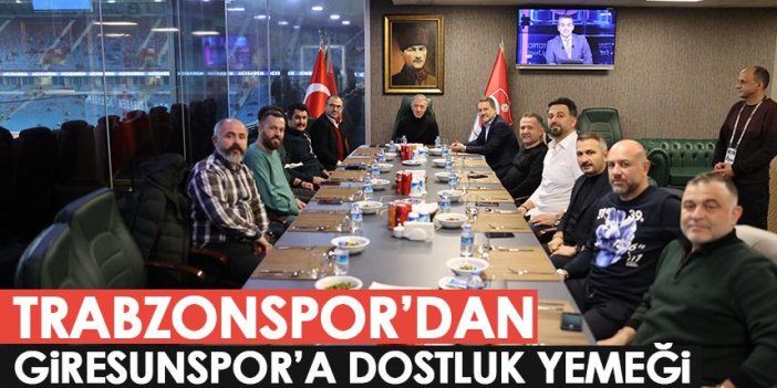 Trabzonspor'dan Giresunspor'a dostluk yemeği