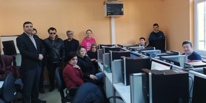 Samsun'da görme engellilere yönelik bilgisayar işletmenliği kursu açıldı