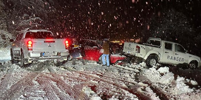 Artvin'de etkili olan kar yağışı kazaları beraberinde getirdi