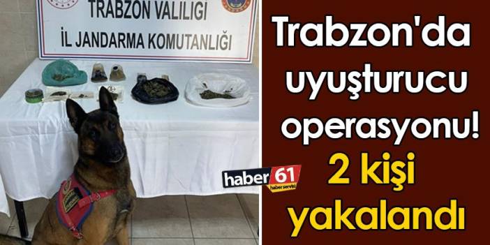 Trabzon'da uyuşturucu ticareti gözaltında bitti! 2 kişi yakalandı