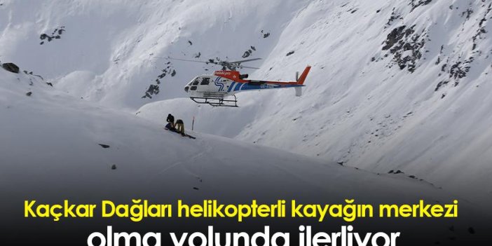 Kaçkar Dağları helikopterli kayağın merkezi olma yolunda ilerliyor