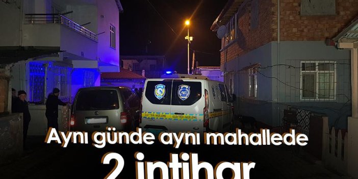 Samsun'da aynı günde aynı mahallede 2 intihar