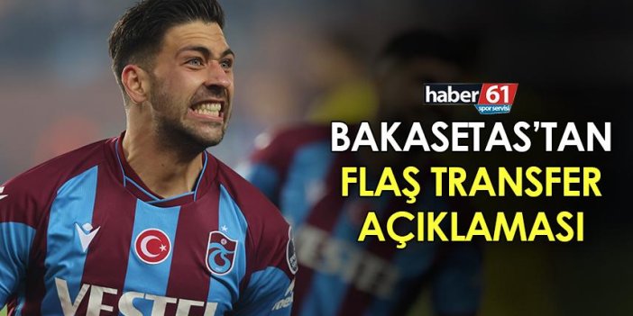 Trabzonspor’un yıldızı Bakasetas “Oradan 3-4 bine yakın şut çektim…”