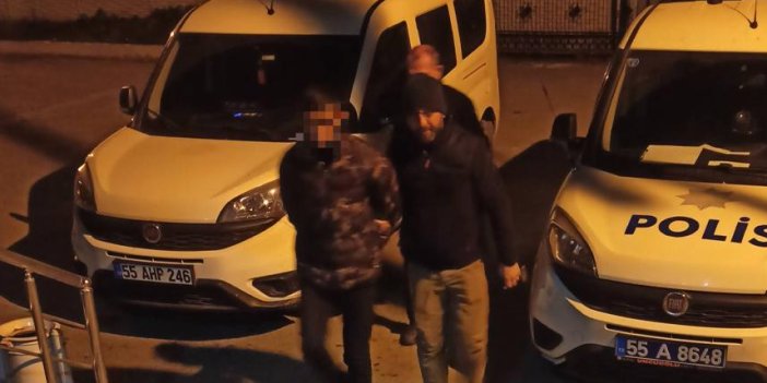 Samsun'da durdurulan araçtan bıçak ve uyuşturucu çıktı