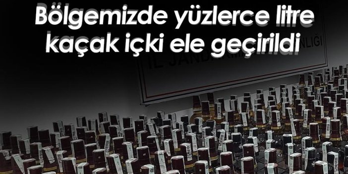 Samsun'da yüzlerce litre kaçak içki ele geçirildi