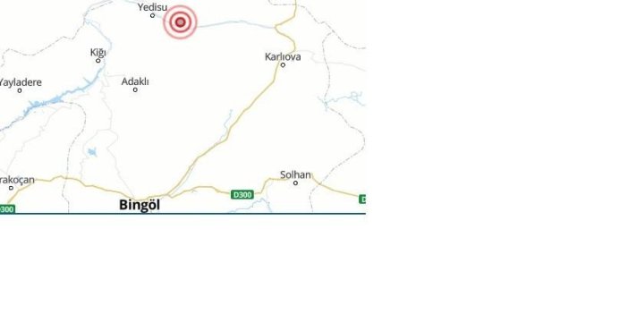 Bingöl’de 3.1 büyüklüğünde deprem