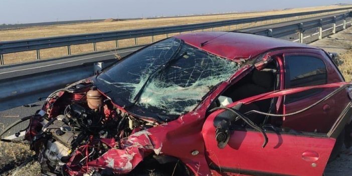 Nusaybin’de kontrolden çıkan otomobil kaza yaptı: 2 yaralı
