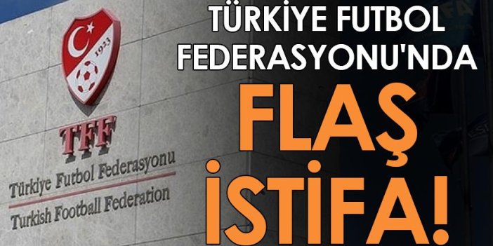 Türkiye Futbol Federasyonu'nda flaş istifa!