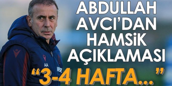 Trabzonspor Teknik Direktörü Abdullah Avcı'dan Hamsik açıklaması