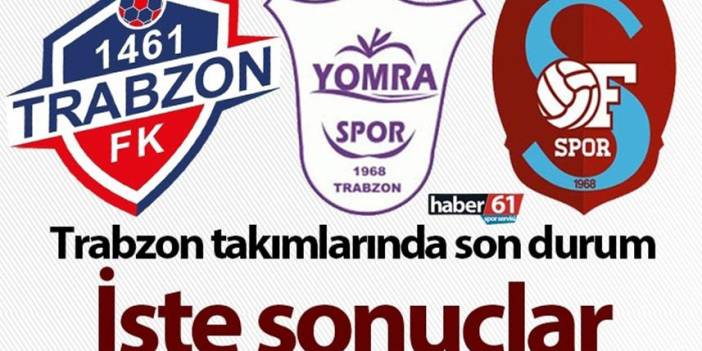 Trabzon takımlarında son durum! 1461 Trabzon, Yomraspor, Ofspor. 29 Ocak 2023