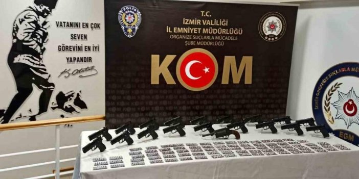 İzmir polisinden yasa dışı silah ticareti operasyonu
