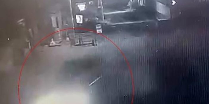 Bursa’da kaza anı saniye saniye güvenlik kamerasına yansıdı