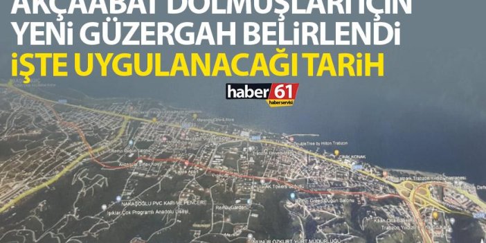 Akçaabat - Trabzon dolmuşlarına yeni güzergah!