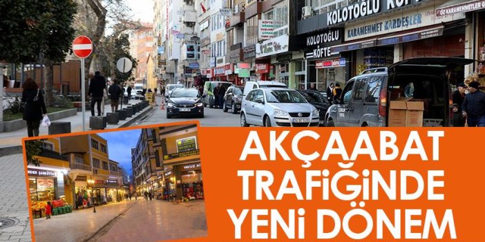 Trabzon'un Akçaabat ilçesi trafiğinde yeni dönem