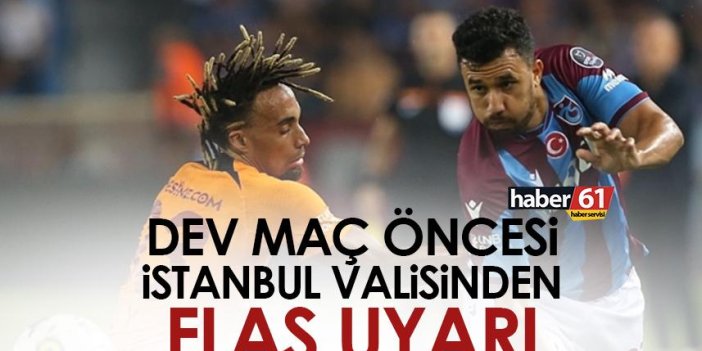Trabzonspor’un Galatasaray maçı öncesi İstanbul Valisi Yerlikaya’dan kar uyarısı!