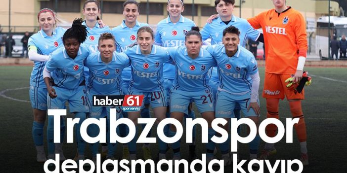 Trabzonspor deplasmanda kayıp