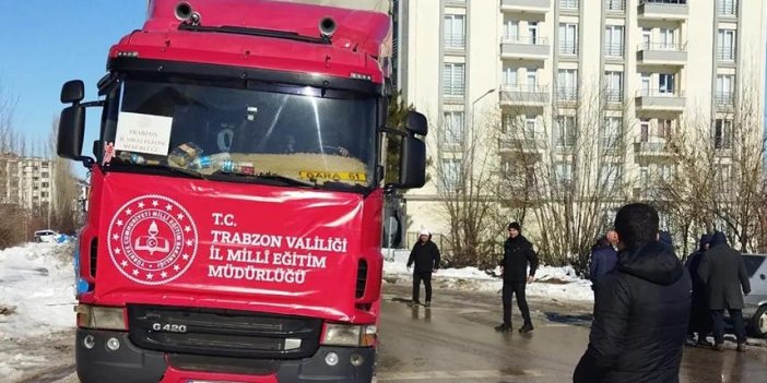 Trabzon'dan Yardım tırları Malatya'ya ulaştı