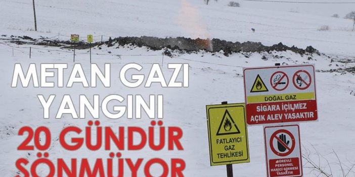Samsun'da metan gazı yangını 20 gündür sönmüyor