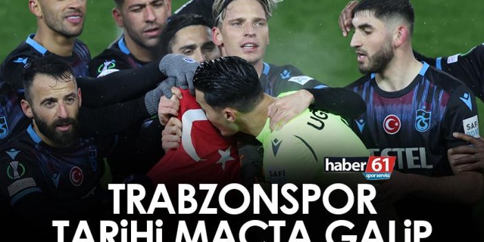 Trabzonspor tarihi maçta galip