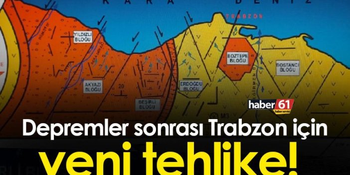 Depremler sonrası Trabzon için yeni tehlike! 