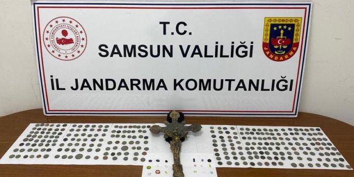 Samsun'da tarihi eser operasyonu! 2 gözaltı