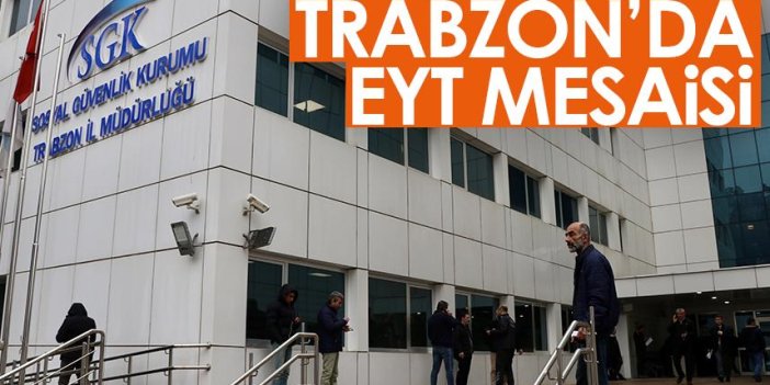 Trabzon'da EYT mesaisi