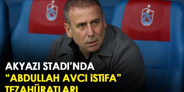 Trabzonspor'un mağlubiyeti sonrası "Abdullah Avcı istifa" tezahüratları