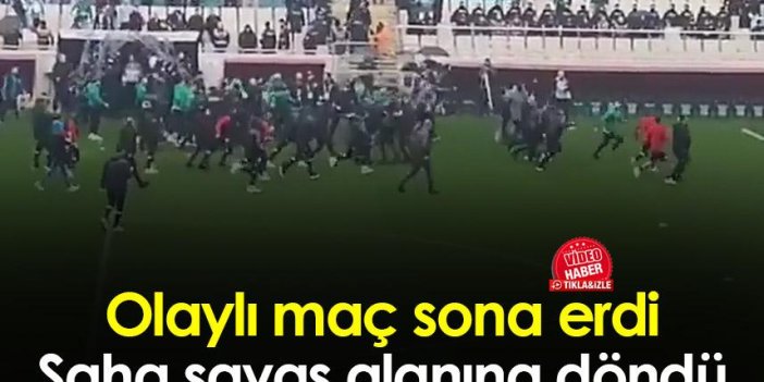 Bursaspor-Amadespor maçı öncesi olay! Saha savaş alanına döndü