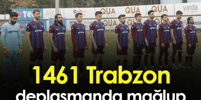 1461 Trabzon deplasmanda Karacabey Belediyespor'ıa mağlup oldu