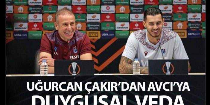 Trabzonspor'da Uğurcan Çakır'dan Abdullah Avcı'ya veda