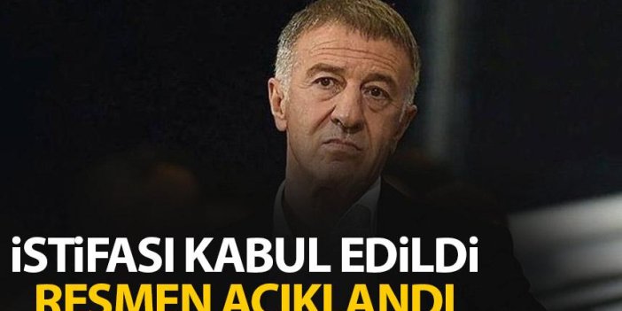 Trabzonspor'da Başkan Ağaoğlu'nun istifası kabul edildi! Resmen açıklandı