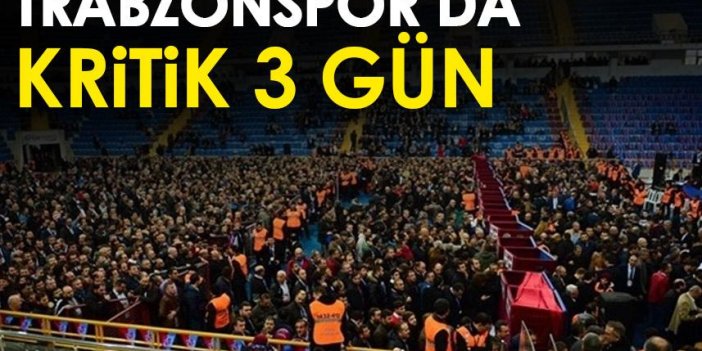 Trabzonspor'da kritik 3 gün! Listeler resmileşecek!